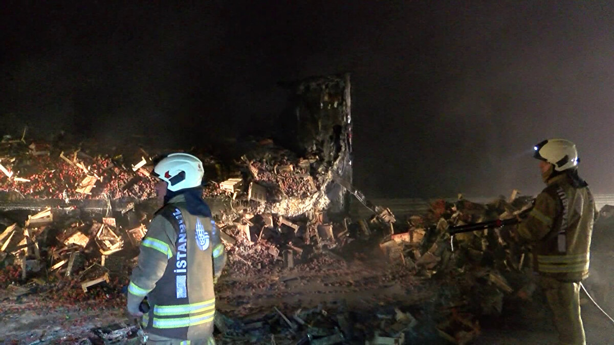 Fren balatalarından çıktığı değerlendirilen yangınla ilgili inceleme başlatıldı.