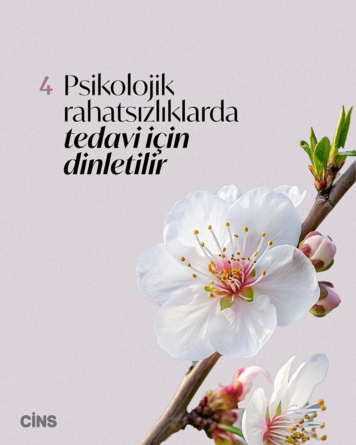 4-Psikolojik rahatsızlıklarda tedavi için dinletilir