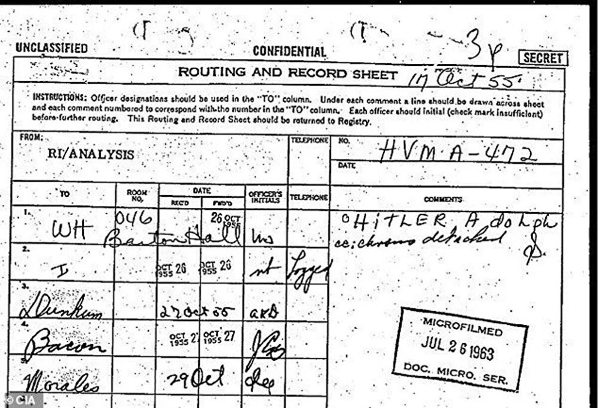 Arjantin'de bir otelde mi saklandı?<br><br>Daily Mail’in haberine göre, CIA belgelerinde Hitler’in Arjantin’in La Falda kentinde bir otelde saklandığı iddia ediliyor. Otelin sahiplerinin Nazi sempatizanı olduğu ve Hitler’in Almanya’daki bazı tatillerini de burada geçirdiği öne sürülüyor. ABD Savaş Bakanlığı, savaş sonunda bu otelin bir sığınak olarak kullanılmış olabileceğini FBI’a bildirmişti.