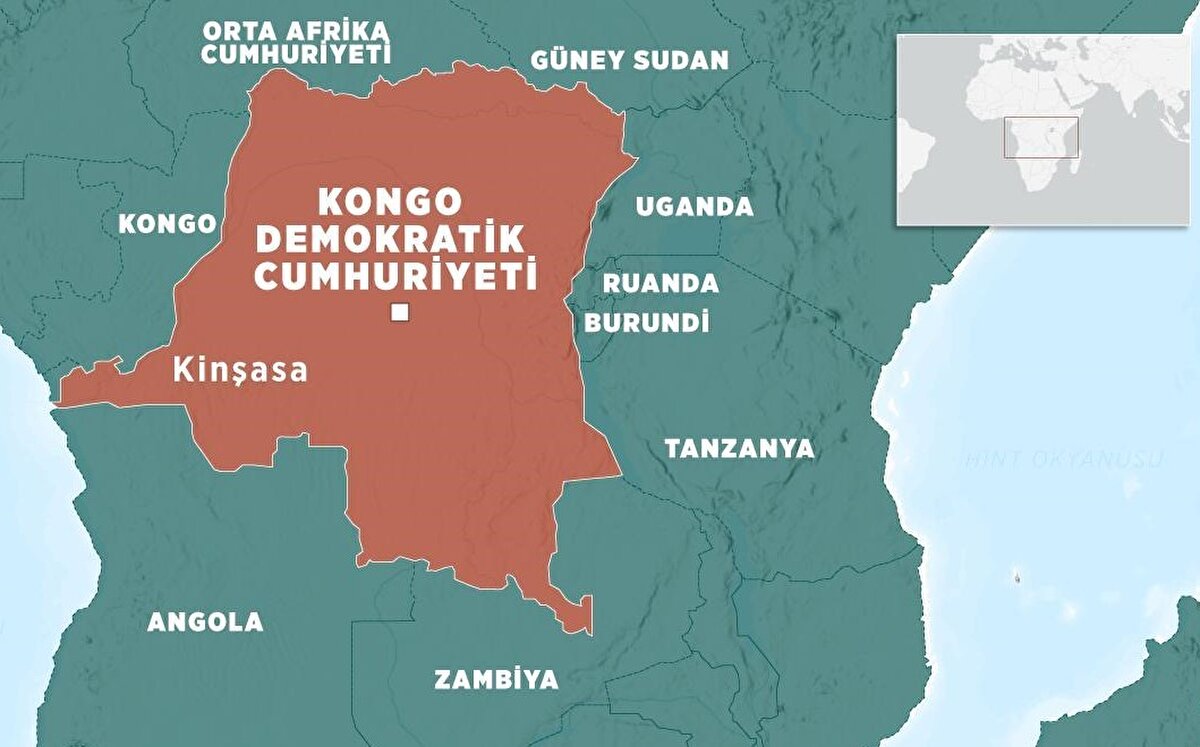 5) DEMOKRATİK KONGO CUMHURİYETİ | 430 MİLYON<br><br>Mevcut Nüfus: 106 milyon