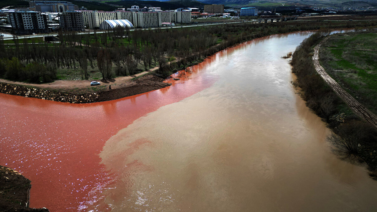 Bu sahadaki en önemli rengi veren unsur jips kayacıdır. Jipsin dışında Sivas, Malatya ile birlikte demir cevherinin Türkiye'de yüzde 80'ine sahip olan bir ildir. Bu açıdan sahada demir minareli de çok olduğu için yağışla birlikte oksidasyona uğrayarak demir paslanır. Pasın rengi de kırmızıdır ve özellikle Fadlum civarında yoğun olması ırmağın daha da kırmızı olmasına neden oluyor" dedi.