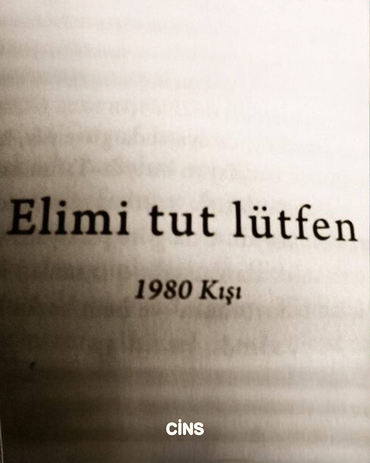 Elimi tut lütfen