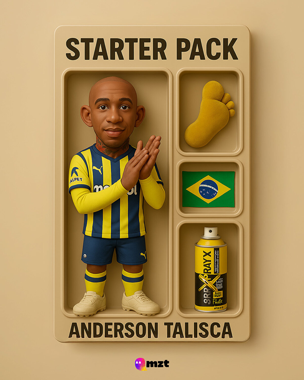Futbol oyuncularının starter pack'leri