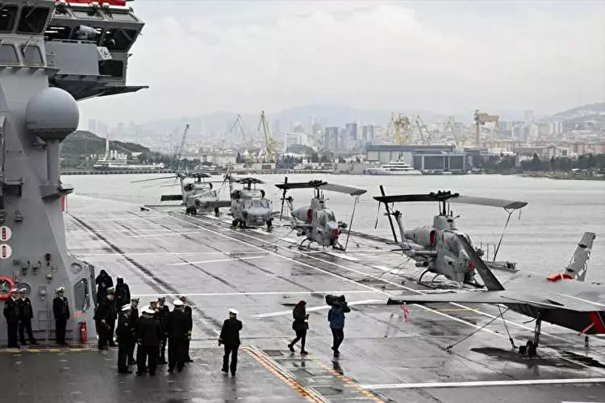 DÜNYANIN İLK SİLAHLI INSANSIZ HAVA ARACI (SİHA) GEMISI VE TÜRKIYE'NIN EN BÜYÜK ASKERİ GEMİSİ TCG ANADOLU