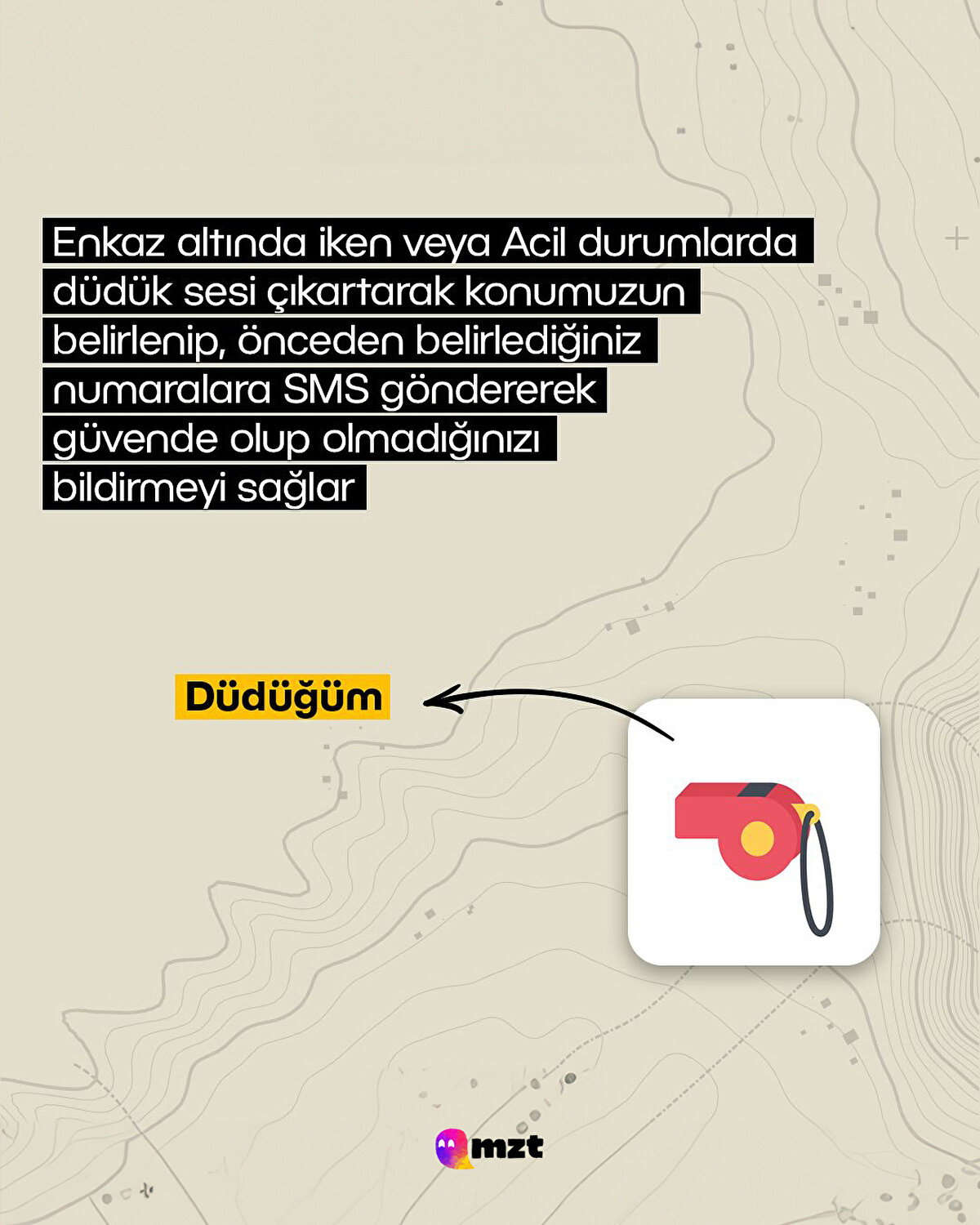 Deprem anında ve sonrasında kullanılabilecek uygulamalar