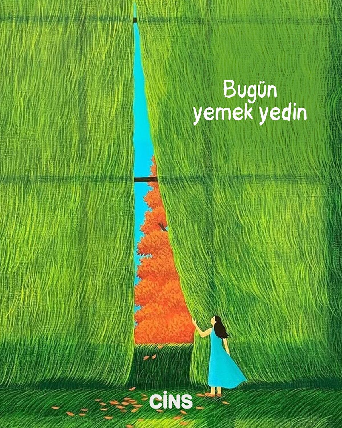 Bugün yemek yedin
