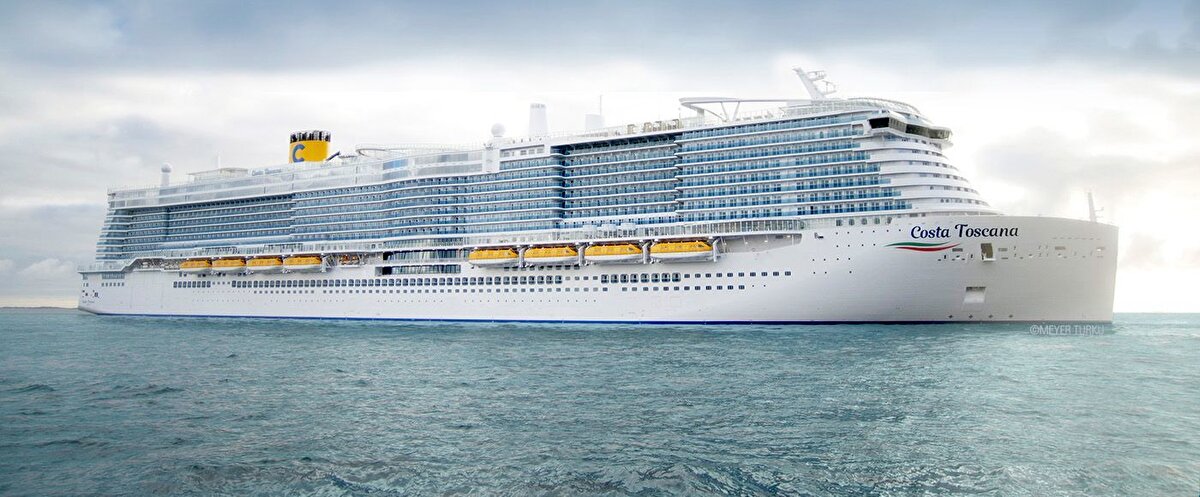 10.cCosta Toscana: 6.554 yolcu kapasitesi 
