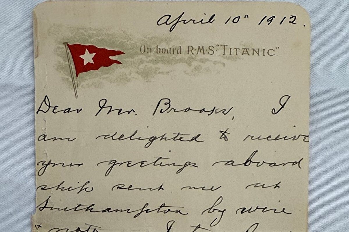 'Kehanet niteliğinde' olarak tanımlanan mektupta ise Gracie'nin Titanik hakkında, "Güzel bir gemi, ancak bir yargıya varmadan önce yolculuğumun bitmesini bekleyeceğim." ifadelerini kullandığı belirtildi.