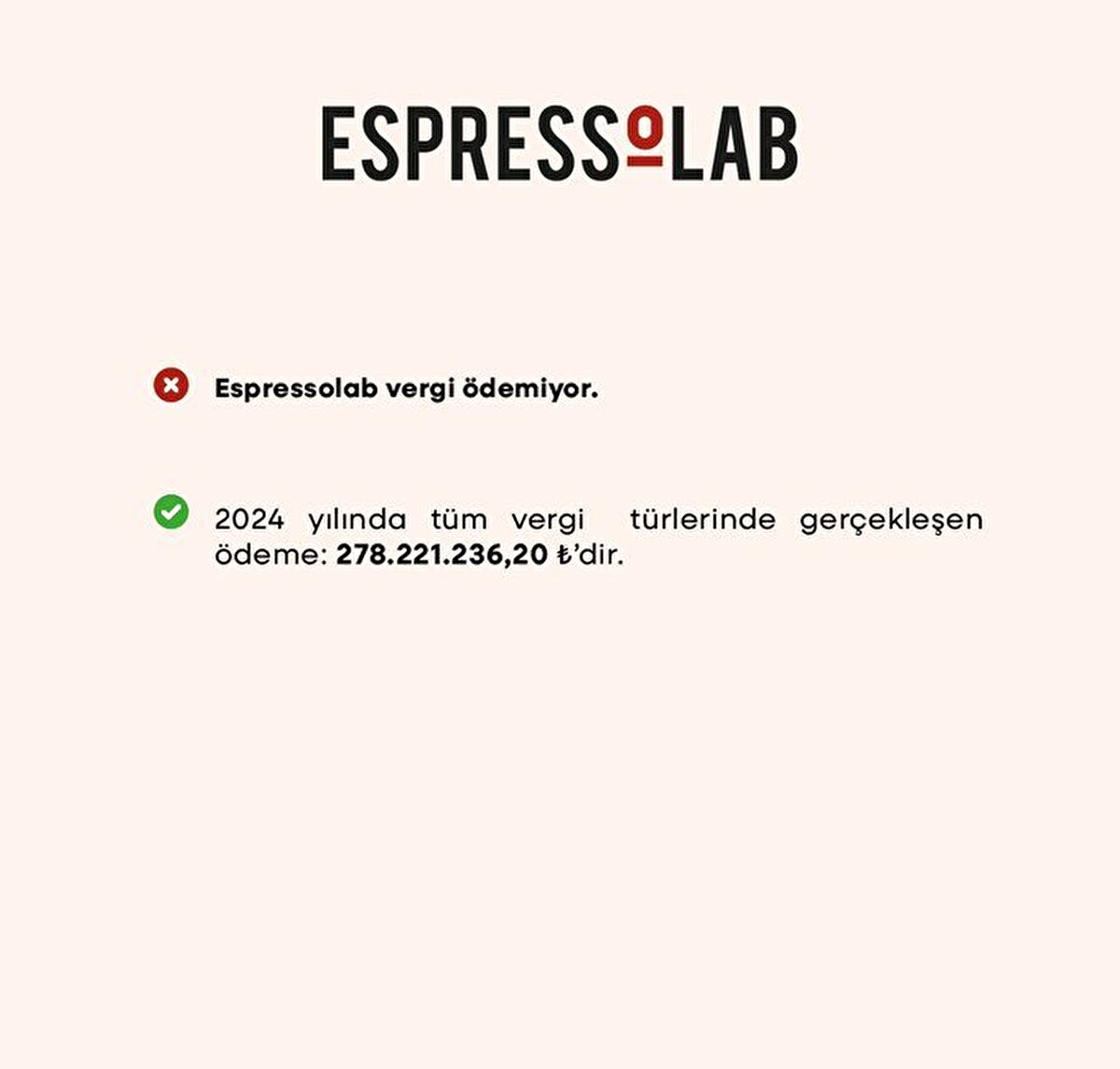 "6-Espressolab’in vergi ödemediği iddiası"