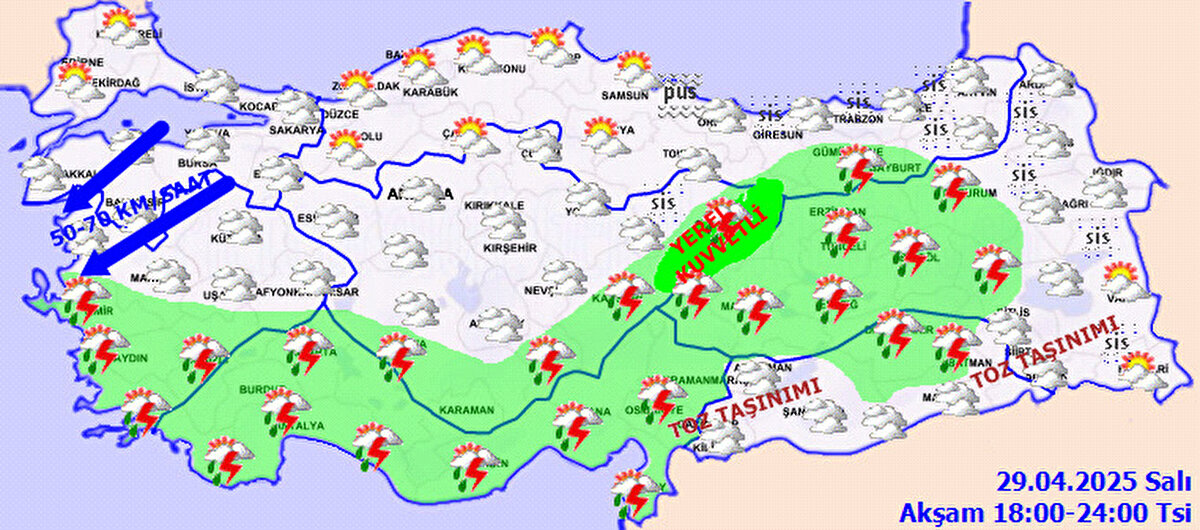 Sıcaklık mevsim normallerinin altında<br><br>Hava sıcaklıklarının genel olarak mevsim normalleri civarında, kuzey ve iç kesimlerde ise yer yer normallerin altında seyretmesi öngörülüyor.