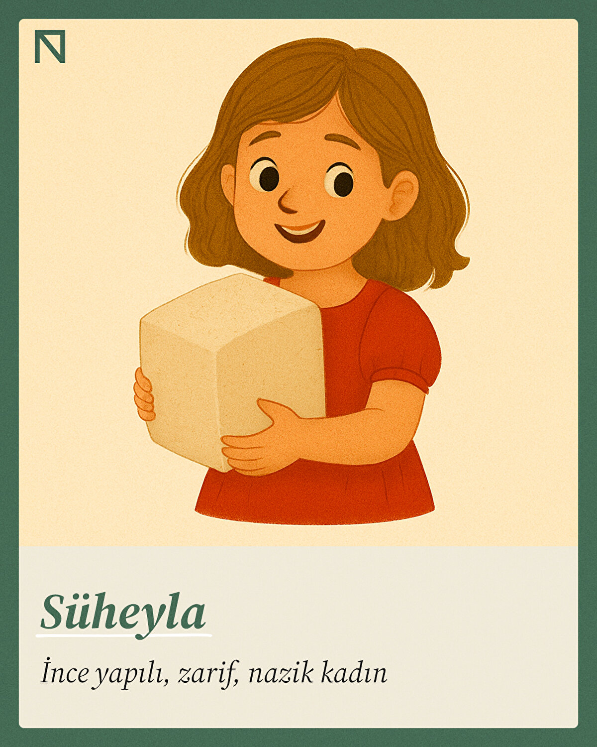 İnce yapılı, zarif, nazik kadın