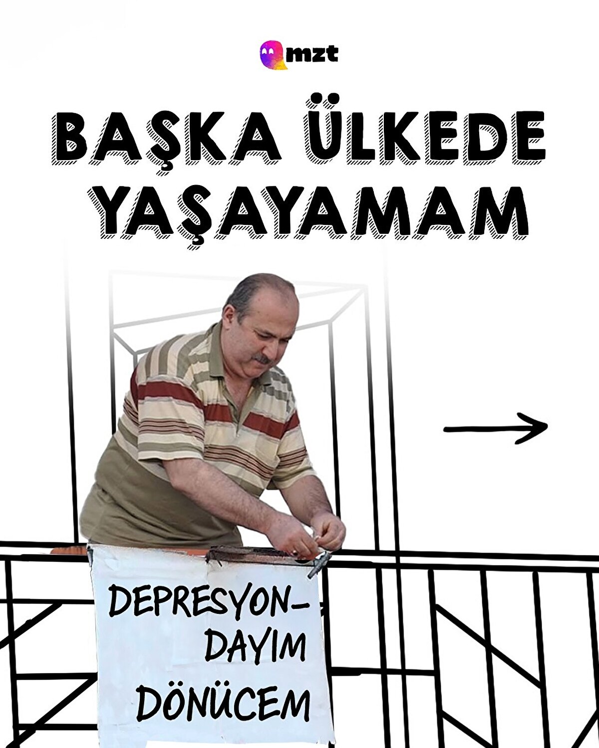 Başka ülkede yaşayamam