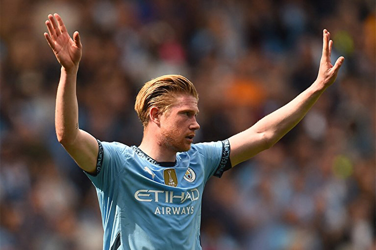 Bu sezon Manchester City formasıyla 35 maça çıkan Kevin De Bruyne, 5 gol ve 8 asist kaydetti.<br>