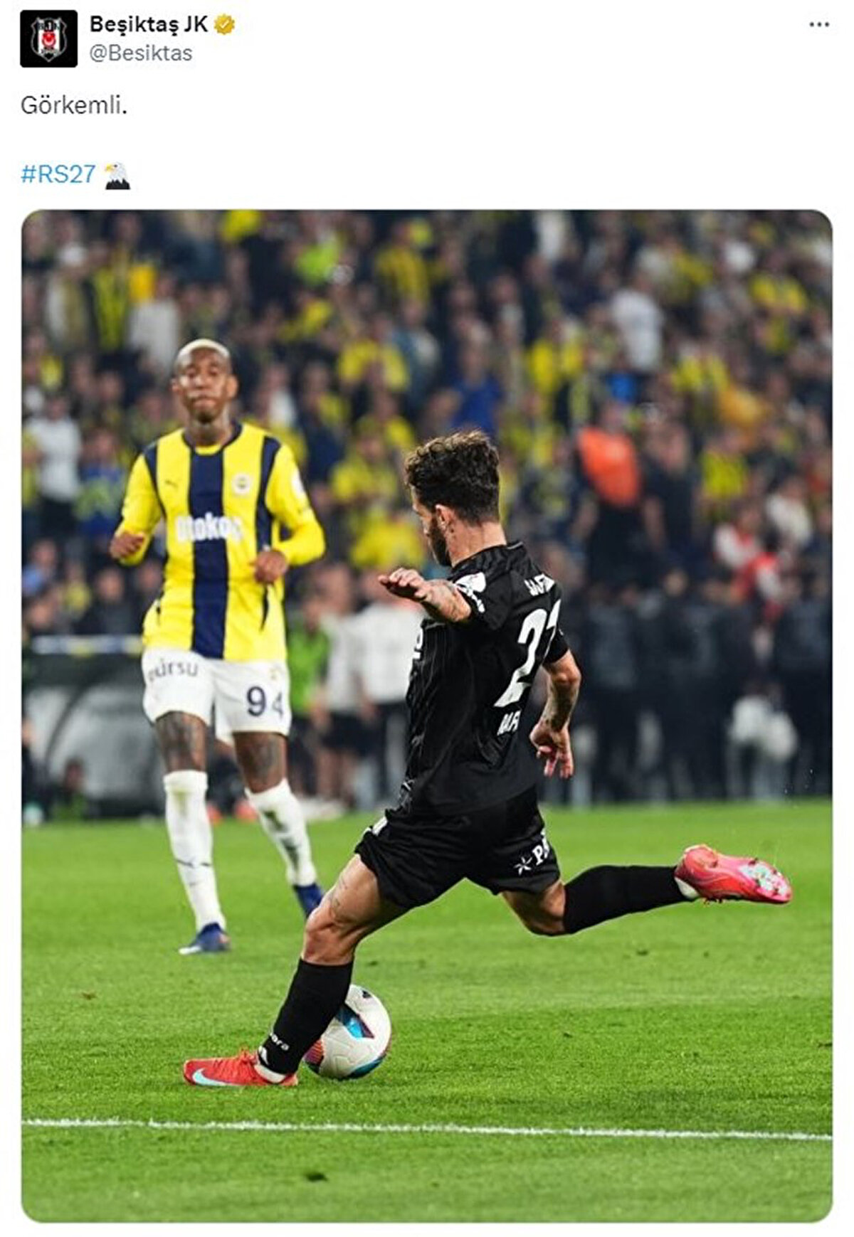 Beşiktaş'ın paylaşımı<br>