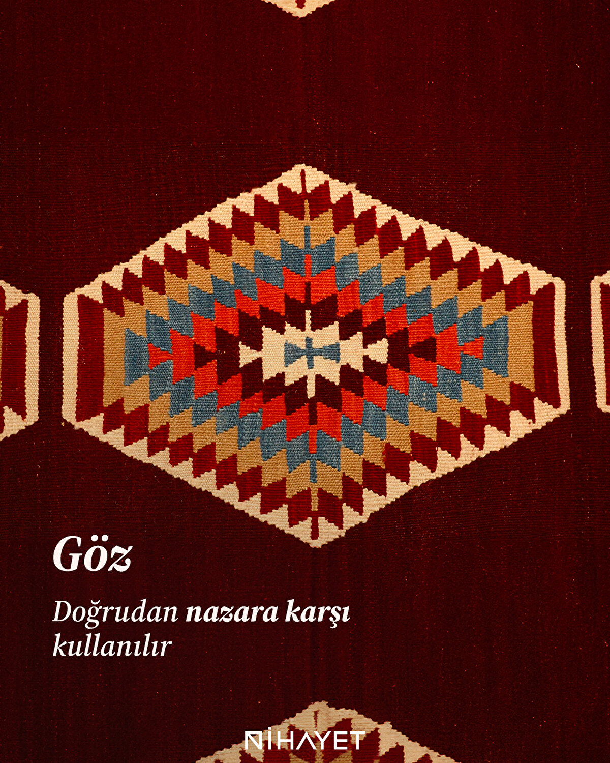 Doğrudan nazara karşı kullanılır