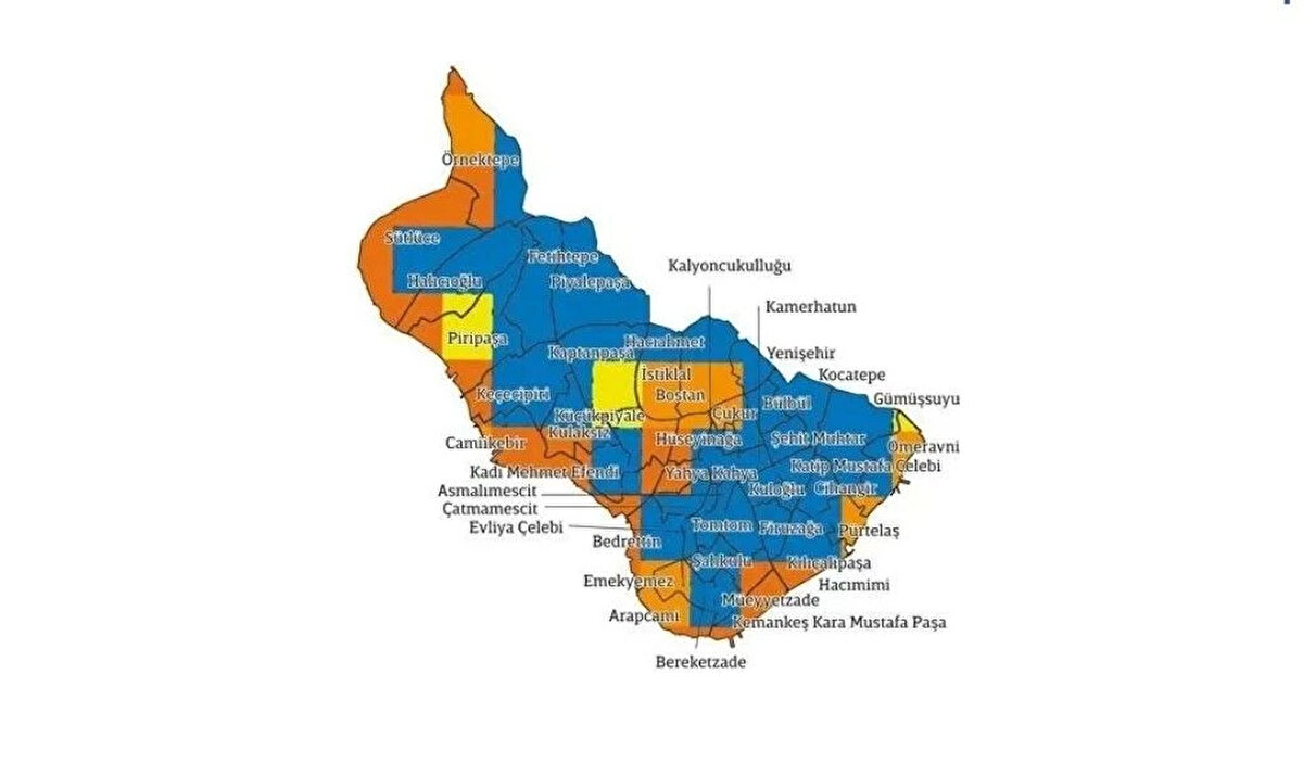 BEYOĞLU<br><br>Beyoğlu’ndaki binaların %58’i hasar görmeyecek, %26’sı hafif, %11’i orta, %3’ü ağır, %2’si çok ağır hasar görecek. 4 bin 400 binanın orta ve üstü seviyede hasar alması, yaklaşık 23 bin binanın ise hafif hasarlı ya da hasarsız olması bekleniyor. Acil barınma ihtiyacı yaşayacak kişi sayısı ise 31 bin.