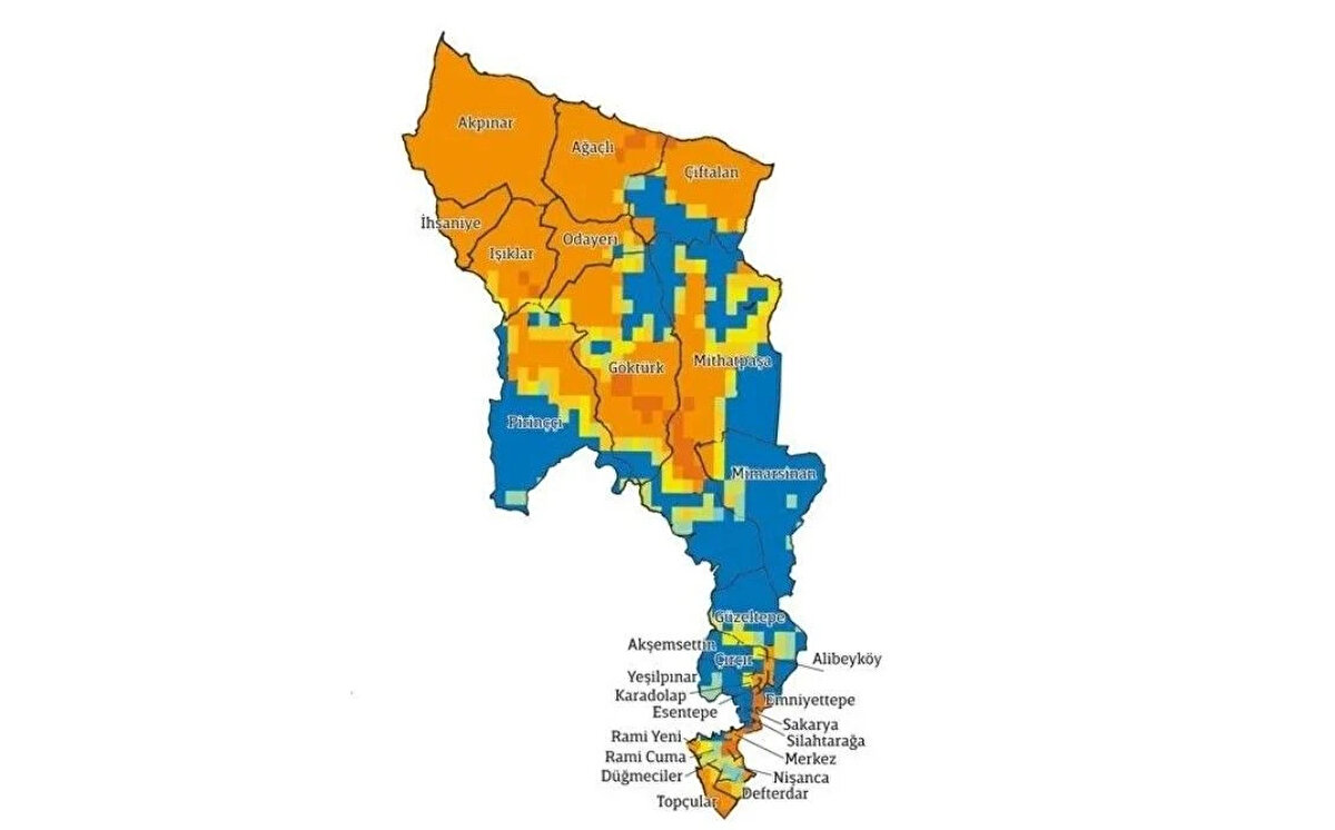 EYÜPSULTAN<br><br>Senaryolar, Eyüpsultan’daki binaların %61’inin hasar görmeyeceğini gösteriyor. Hafif hasar görecek ya da hiç hasar görmeyecek bina sayısı 30 bin. Binaların %25’i hafif, %11’i orta, yüzde 2.4’ü ağır, %0.87’si çok ağır hasar görecek. Yaklaşık 5 bin binanın orta ve üstü seviyede hasar göreceği tahmin edilirken 50 bin kişi acil barınma ihtiyacı yaşayacak.