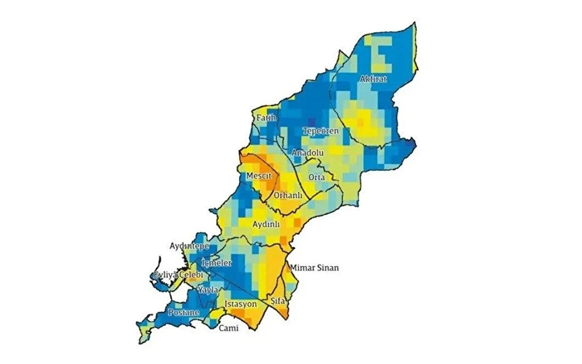 TUZLA<br><br>Tuzla’daki binaların %28’i hafif, %19’u orta, %5’i ağır, %2’si çok ağır hasar görecek. İlçede binaların %26’sının (yaklaşık 7 bin 100 bina) orta ve üstü seviyede hasar göreceği, %46’sının depremi hasarsız atlatacağı tahmin ediliyor. 21 bin 200 binanın ise hasarsız veya hafif hasarlı olması beklenen ilçede 64 bin 250 kişi acil barınma ihtiyacı yaşayacak.