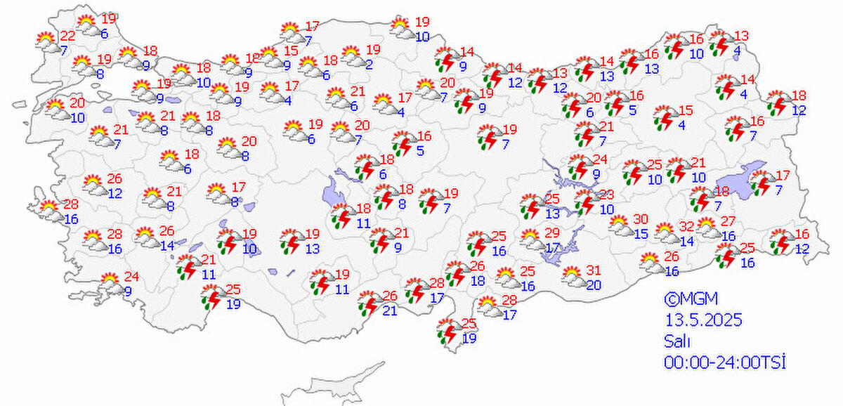 Uzmanlar Libya üzerinden gelen sıcak hava dalgasının Kuzey'den gelen soğuk hava dalgası ile geri çekileceğini aktarırken Artvin, Rize ve Erzurum arasında kar yağışının görüleceğini ortaya koydu.
