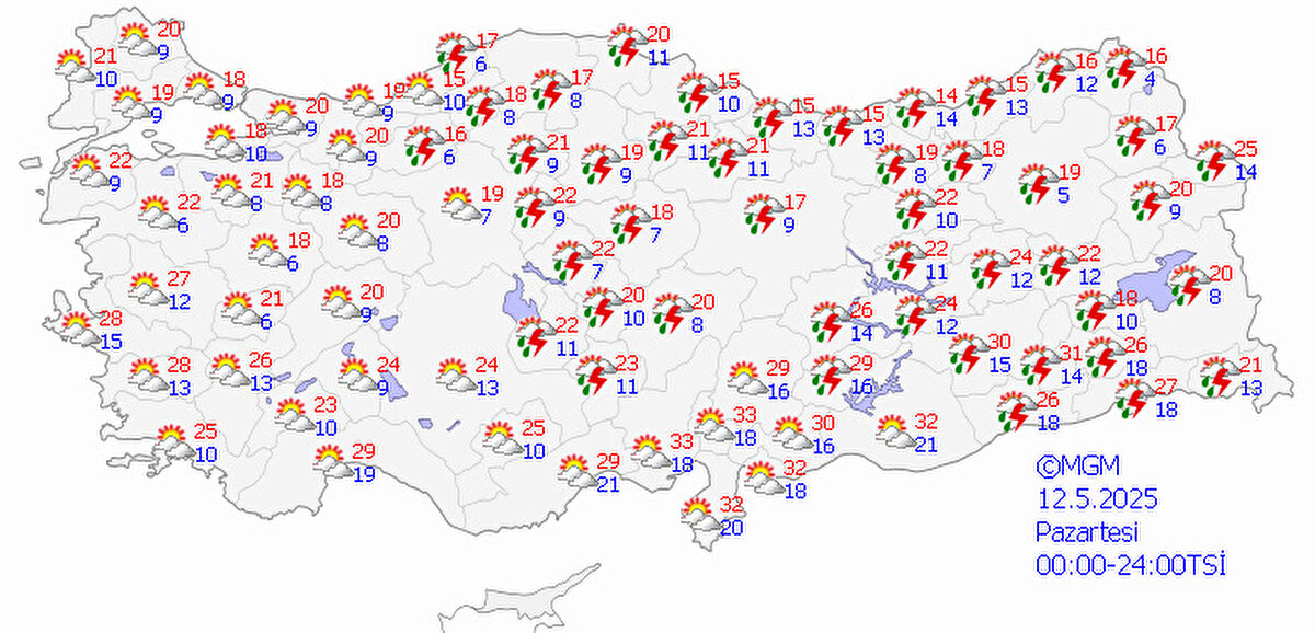 "Yarın da etkili olacak lodosla bir çamaşırın ortalama kuruma süresi 1 saate kadar inebiliyor. Yıka, as, kurut, topla bunu seri şekilde yapabilirsiniz." paylaşımı ile sıcakların bir süre daha süreceğini ifade eden Hava Forum, "Haftaya Balkanlar'dan yeni bir soğuk hava dalgası ülkemize giriş yapabilir. Hatta Doğu Karadeniz'de yaylalarda kar yağabilir. Gelişmeleri takip ediyoruz." diyerek Mayıs'ta kar yağdıracak soğukları duyurdu.