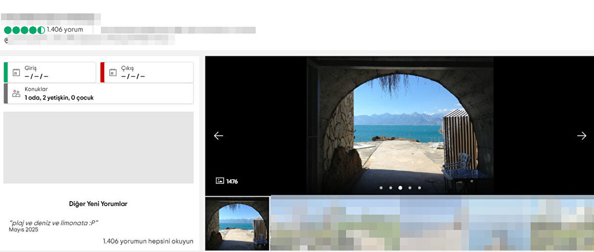 "Gizli tünelleri harika"<br><br>Seyahat acentelerine ait internet sitelerindeki müşteri değerlendirmelerinde; bu iki otelin falezlere açtığı tünellerle ilgili fotoğraflar ve videolar yer alıyor. Endonezya'dan gelen bir kadın turist, otelin falezlere açılan tünelinin fotoğrafıyla birlikte yaptığı paylaşımda, "Gizli tünelleri harika. Sadece 1 gece kaldım ve güzel bir deneyimdi. Ne yazık ki personelin çoğu, 5 yıldızlı bir otel olmasına rağmen İngilizce konuşmuyor. Giriş deneyimi hızlı ve iyiydi, saat 11.00 civarında vardığımızda erken giriş yaptık. Bu otelin bahçe alanında dolaştığınızda sizi çok güzel bir uçurumun aşağısına götürecek gizli tüneli bulmaya çalışın. Gün batımını görmek gerçekten tavsiye edilir. Sadece 1 restoranları var ama oda servisi de var" dedi. Diğer yandan bir İngiliz YouTuber'ın Antalya tatil görüntülerinde; otelin tünel videolarını kullandığı görüldü.