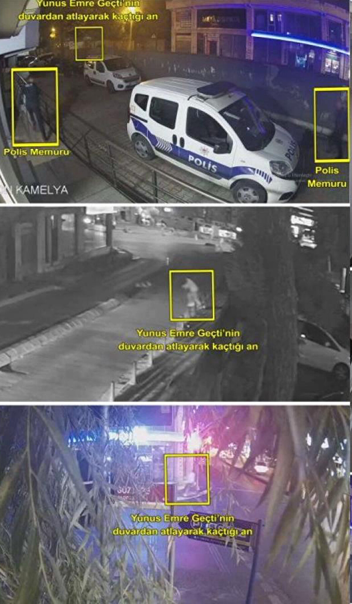 İddianamede, şüpheli polis memuru Ramazan A.’nın gözaltındaki Yunus Emre Geçti’yi nezaret odasında tuttuğu, bu sırada ailesiyle görüşmesi için tek başına ve kelepçesiz şekilde odadan çıkardığı, ailesiyle görüştüğü sırada Ramazan A.’nın oradan uzaklaştığı, bu sırada Geçti’nin kaçtığı ifade edildi.