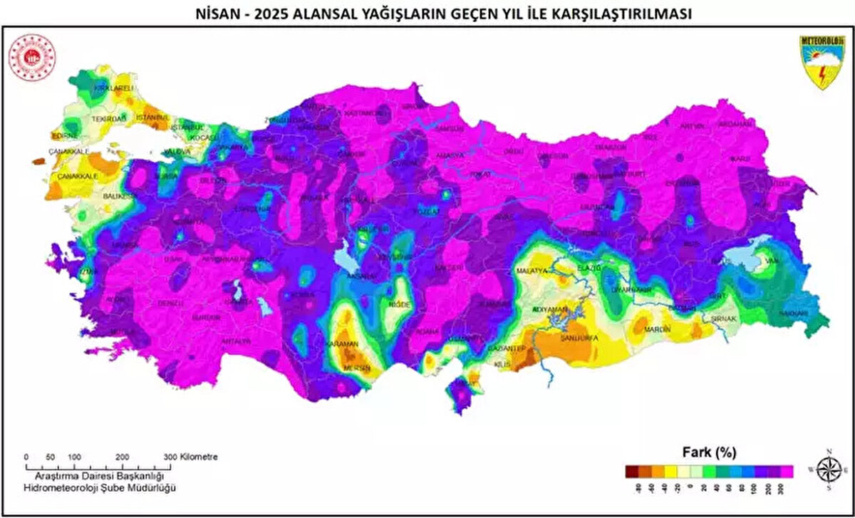 Ege ve Akdeniz rekor kırdı<br><br>Bölge genelinde Marmara ve Güneydoğu Anadolu bölgeleri hariç tüm bölgeler normallerinin ve geçen yıl yağışlarının üzerinde yağış aldı. Normaline göre en fazla artış yüzde 53 ile Ege Bölgesi'nde gerçekleşirken, Ege Bölgesi'nde 22, Akdeniz Bölgesi'nde son 14 yılın en yüksek yağışı kaydedildi.