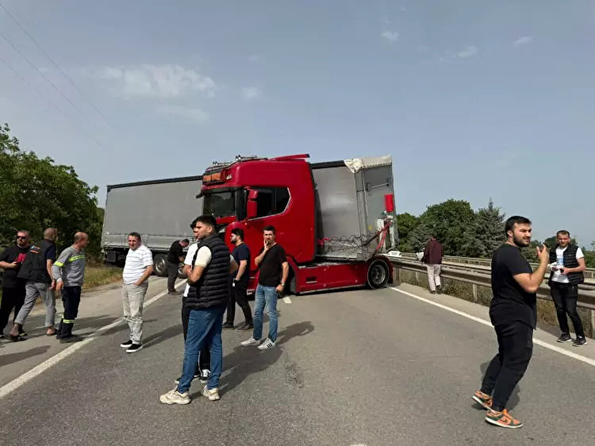 ARI ISIRIĞINDAN SONRA ŞOKA GİRDİ<br><br>Ekipler olay yerine geldiğinde sürücünün arı sokması sonucu şoka girip kaza yaptığını belirlediler. <br><br>