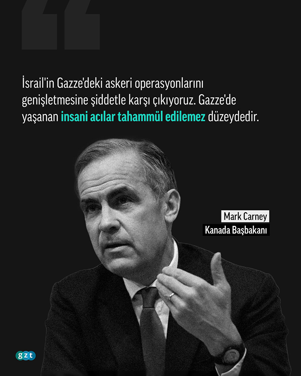 İsrail'in Gazze'deki askeri operasyonlarını genişletmesine şiddetle karşı çıkıyoruz. Gazze'de yaşanan insani acılar tahammül edilemez düzeydedir.