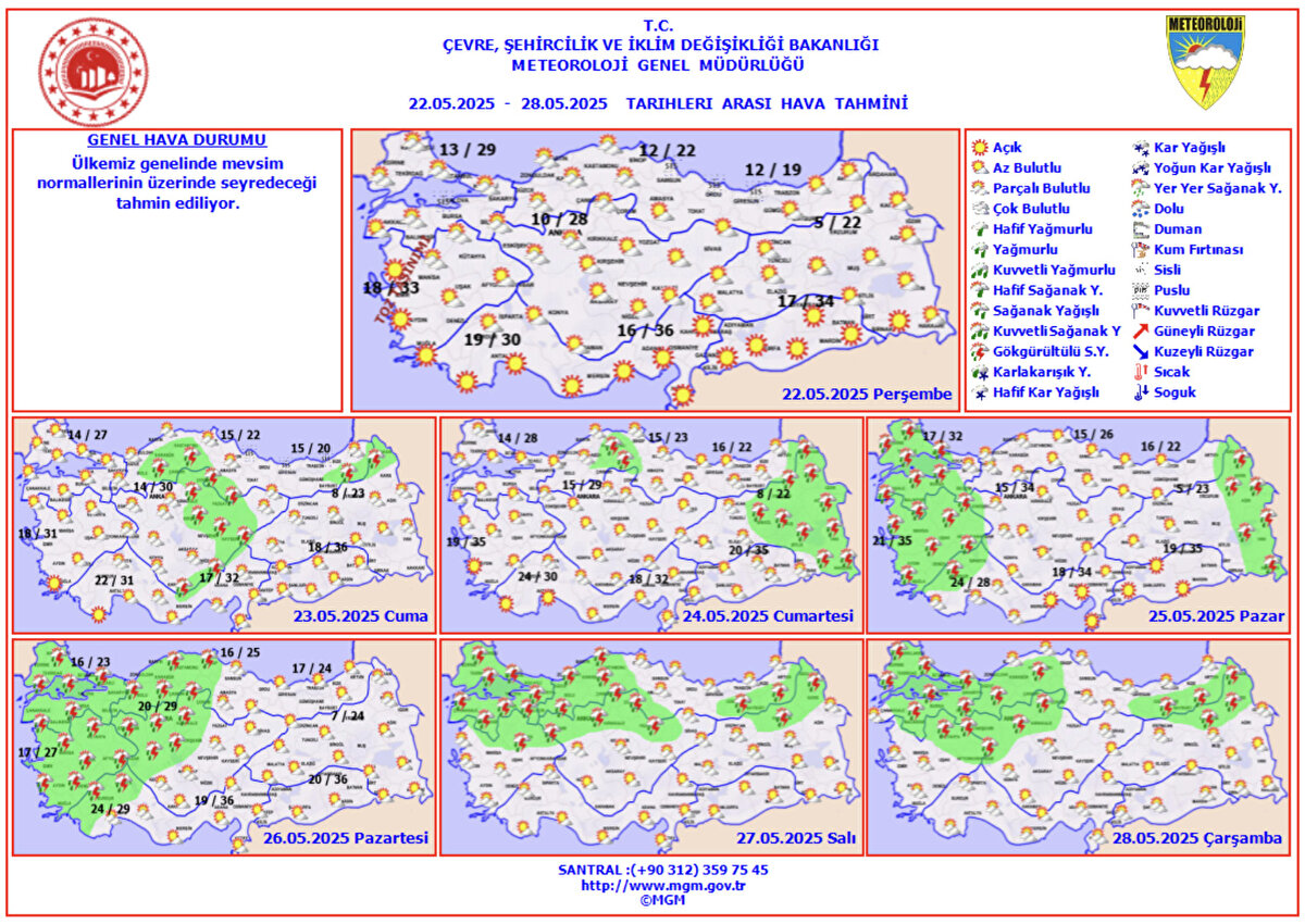 Beş büyük şehirde güneşli ve sıcak bir hava hakim. İstanbul'da gölgede sıcaklık 29 dereceyi bulurken, Ankara’da da aynı sıcaklık ölçülüyor. İzmir’de termometreler 33 dereceyi gösterirken, Bursa ve Antalya'da hava 30 derece civarında seyrediyor.