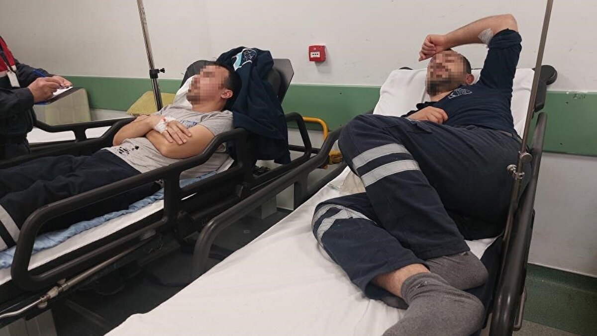 Tedavileri tamamlanan işçiler taburcu edildi.