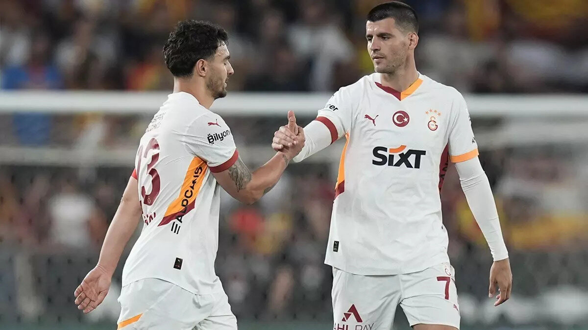 Galatasaray'ı galibiyete taşıyan golleri, 70. dakikada Kaan Ayhan jeneriklik bir serbest vuruşla ve 90+1'de Alvaro Morata kaydetti.<br><br>
