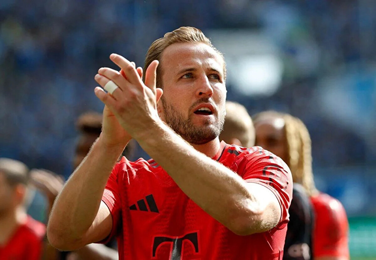 BUNDESLİGA GOL KRALI KANE<br>Almanya Bundesliga'da 2024-2025 sezonu şampiyonu Bayern Münih'te forma giyen 31 yaşındaki İngiliz futbolcu Harry Kane, 26 gol ile sezonu gol kralı olarak tamamladı.