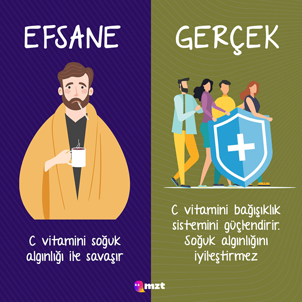 C vitamini soğuk algınlığına karşı savaşmaz
