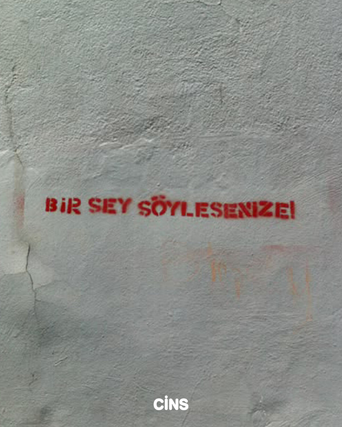 Bir şey söylesenize
