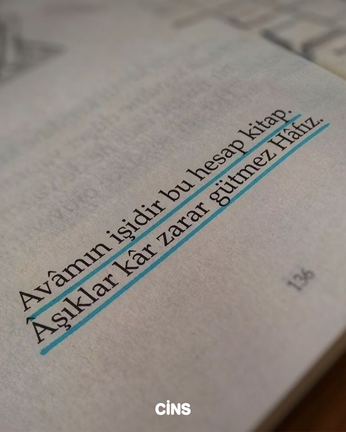Avamın işidir bu hesap kitap. Aşıklar kar zarar gütmez Hafız. 