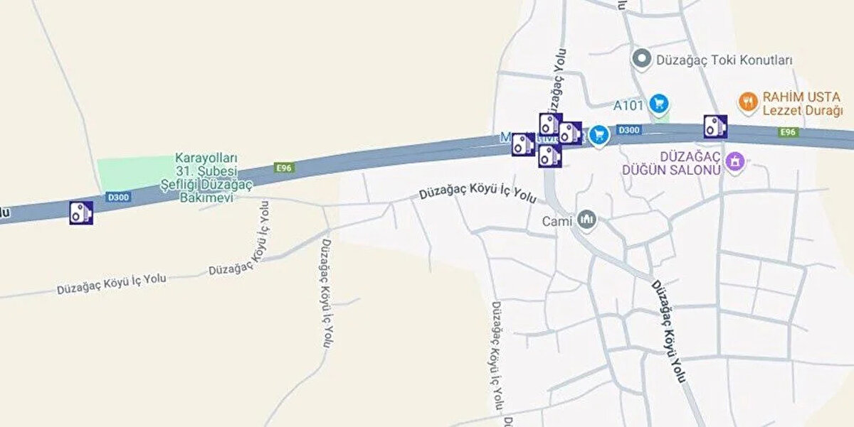 D&#252;zağa&#231; - Afyonkarahisar - Uşak Yolu