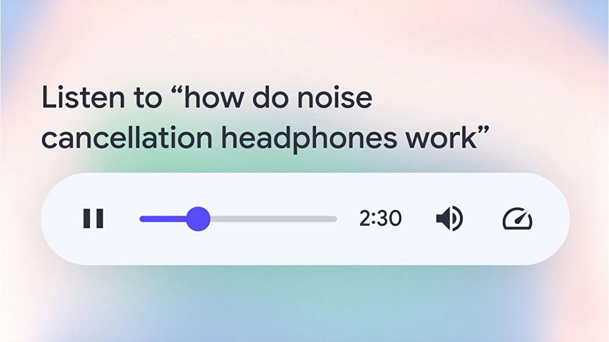 Bu özellik, ki sunucunun yer aldığı sohbet tarzındaki kısa bir podcast gibi çalışıyor. Üstelik Babalar Günü'nün tarihini öğrenmek gibi basit sorgular için değil; örneğin Bayrak Günü’nün tarihçesi ve önemi gibi daha kapsamlı ve eller serbest bir yanıt arayanlar için faydalı bir araç sunuyor.<br><br>
