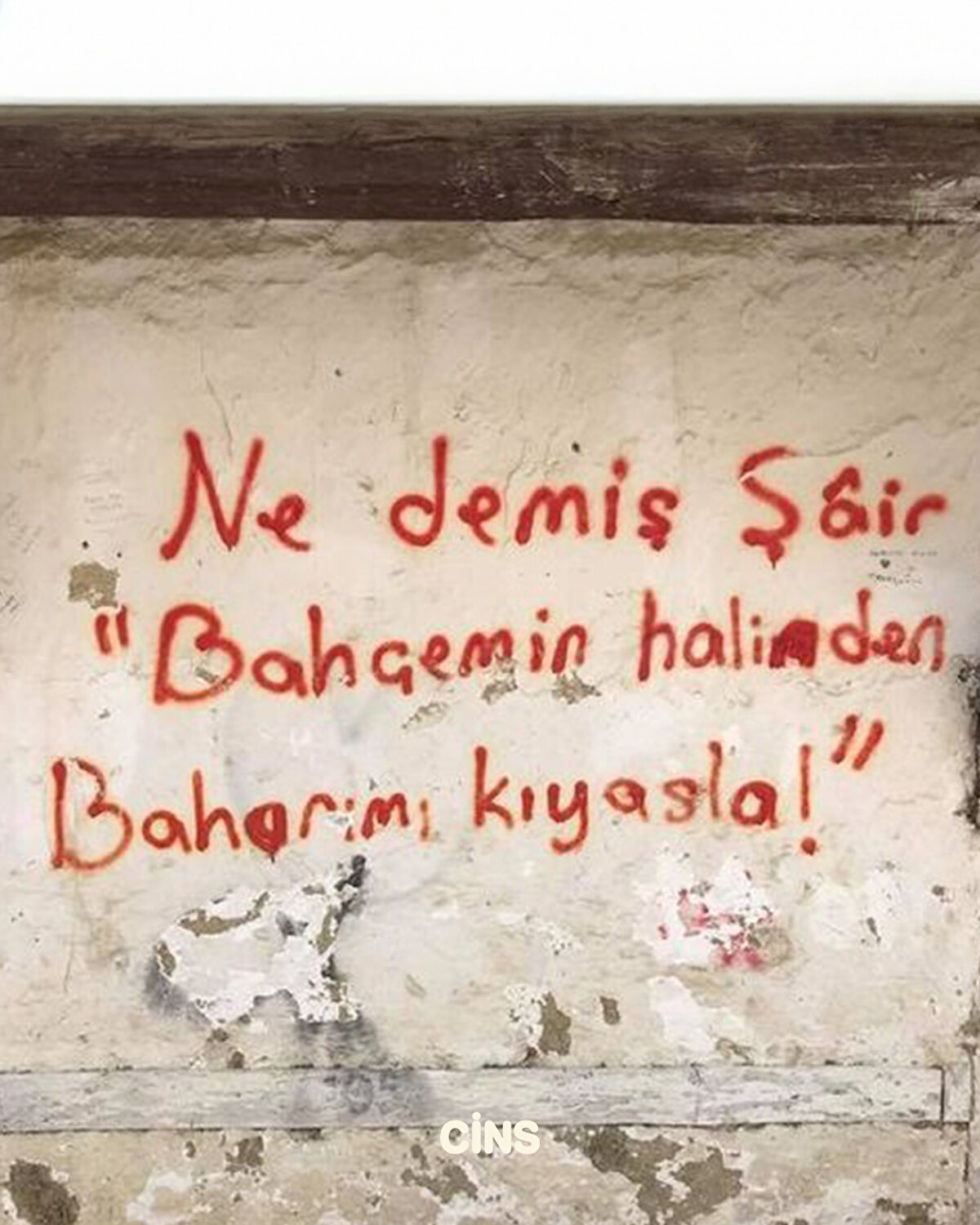 Ne demiş şair: Bahçemin halinden baharımı kıyasla 