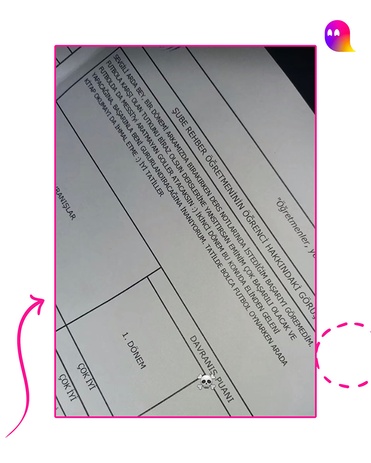 Gelmiş geçmiş en iyi karne yazıları