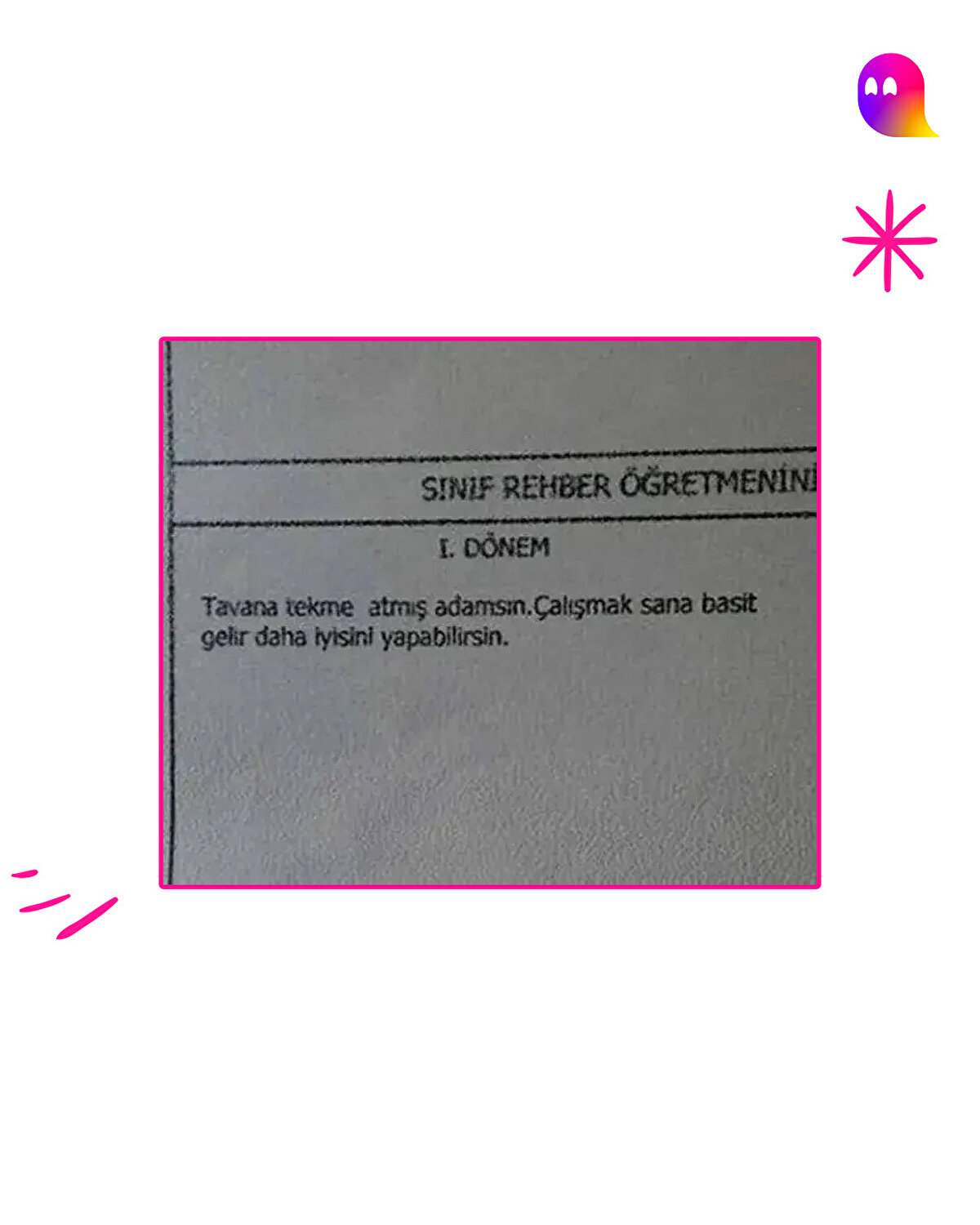 Gelmiş geçmiş en iyi karne yazıları