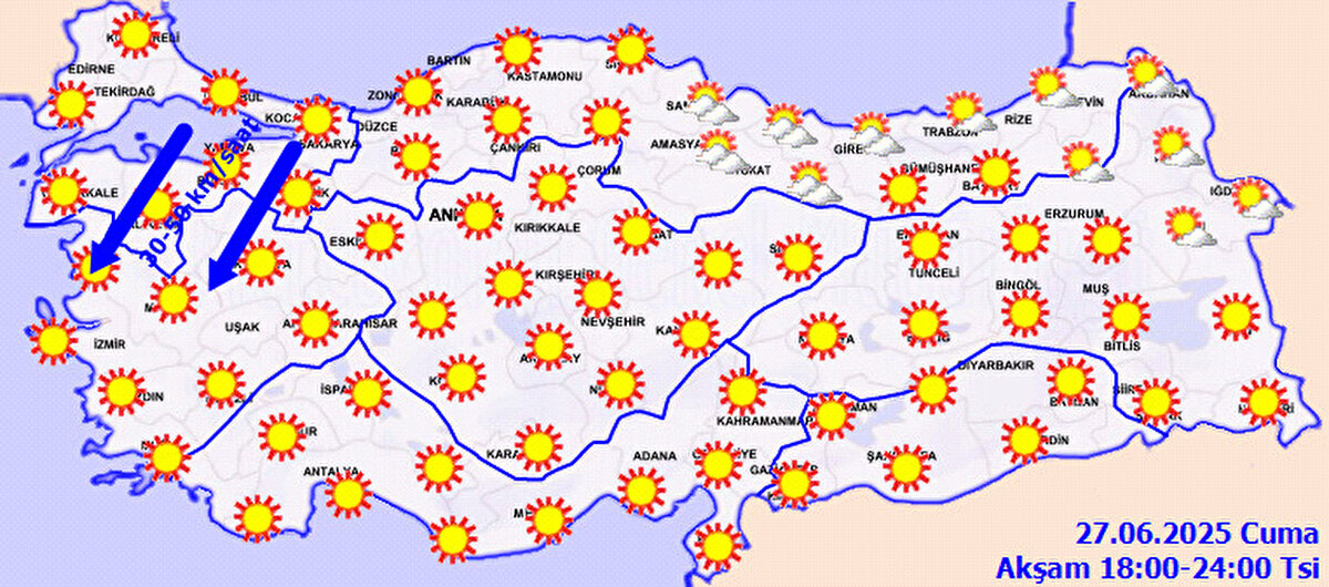Peki bölge bölge hava kaç derece? İşte ayrıntılar: