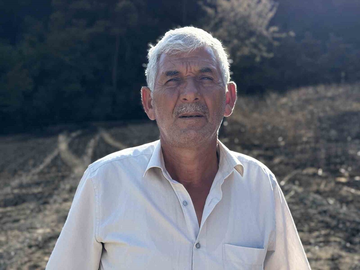 "Tarlamızda da büyük kayıp var"<br>Bulut, "Tarlamızda buğday, domates vardı. Kaybım çok. Yaklaşık 100-150 bin TL civarında bir kaybım var. Şu anda yangın gözetim altında, yangın çok şükür dün sabah yarım saat yağan yağmur ile birlikte söndü. Yağmurun yağması ile birlikte yangın önlemiş oldu. Allah razı olsun ekiplerimiz de yoğun çaba harcadılar ama yangın çok büyüktü. Çok geniş alana yayılmıştı" diye konuştu.