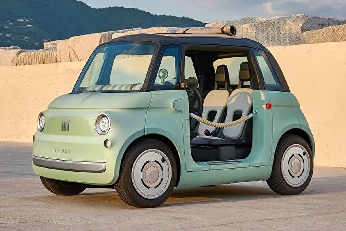Fiat Topolino Fiyatları<br><br>Topolino (6 kW / 5.5kWh): 524.900 TL<br><br>Topolino Plus (6 kW / 5.5kWh): 559.900 TL