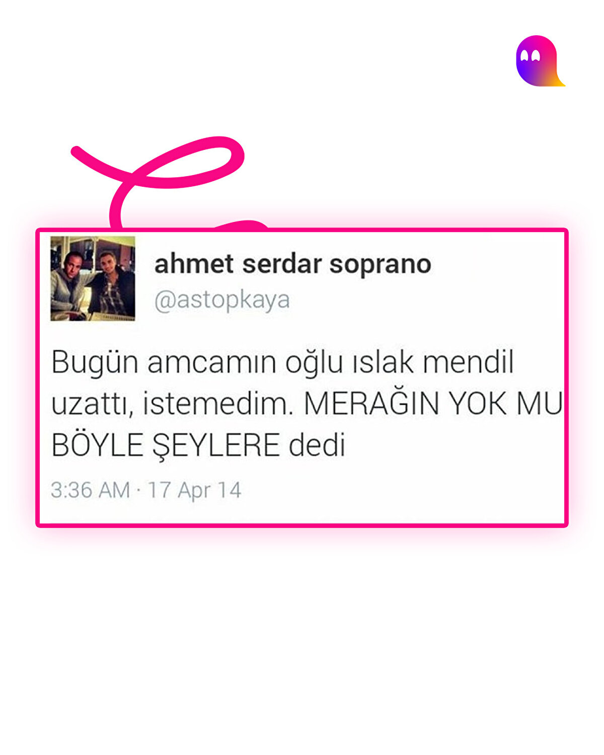 "Merağın yok mu böyle şeylere" akımını başlatan tweet