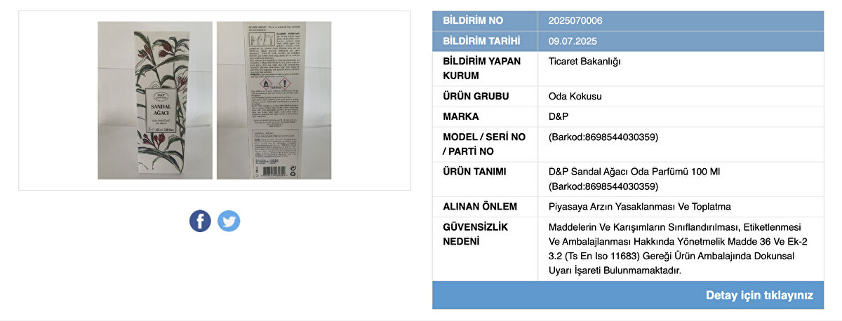 D&amp;P Sandal Ağacı Oda Parfümü 100 Ml