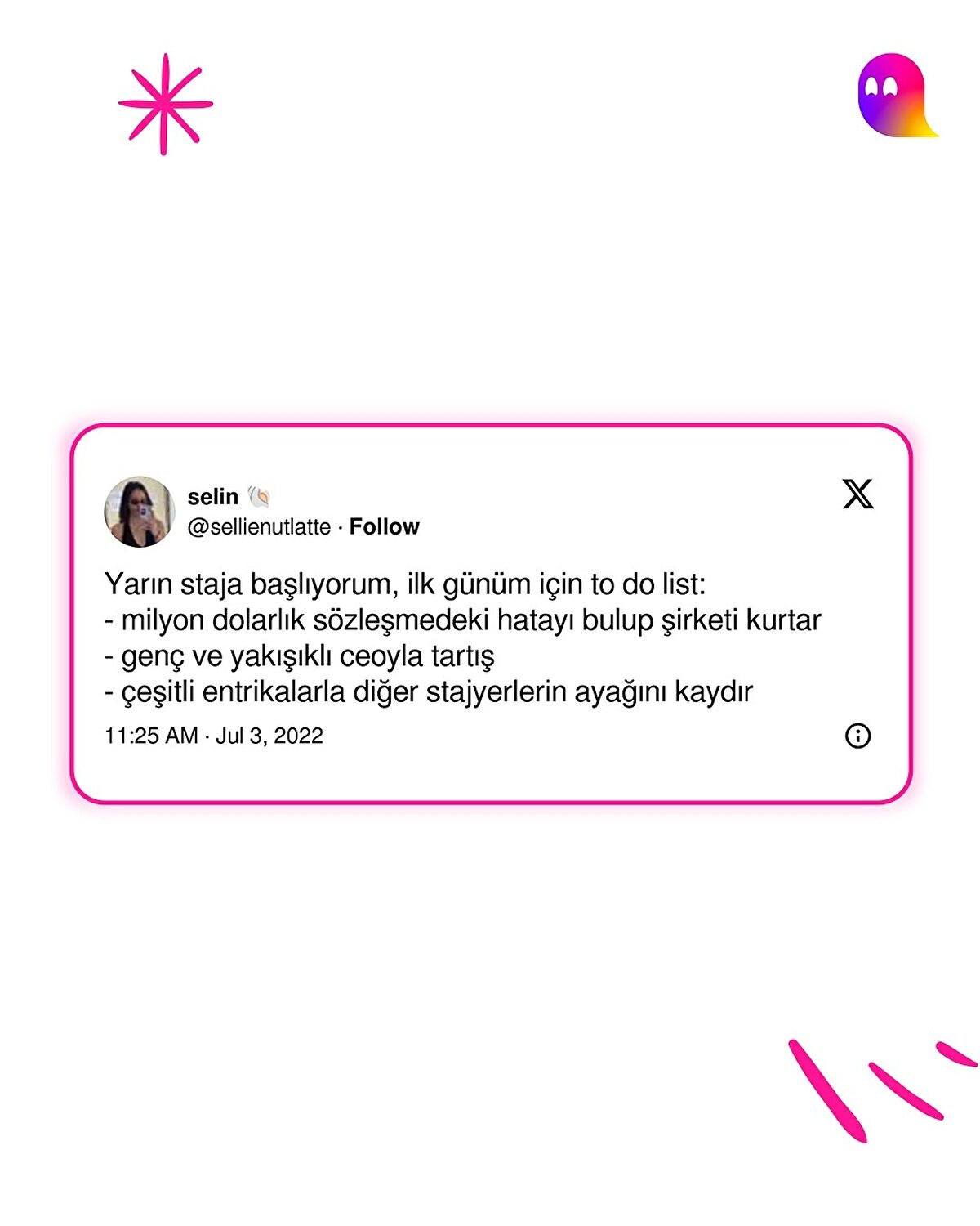 Twitter kullanıcılarının staj anıları-1