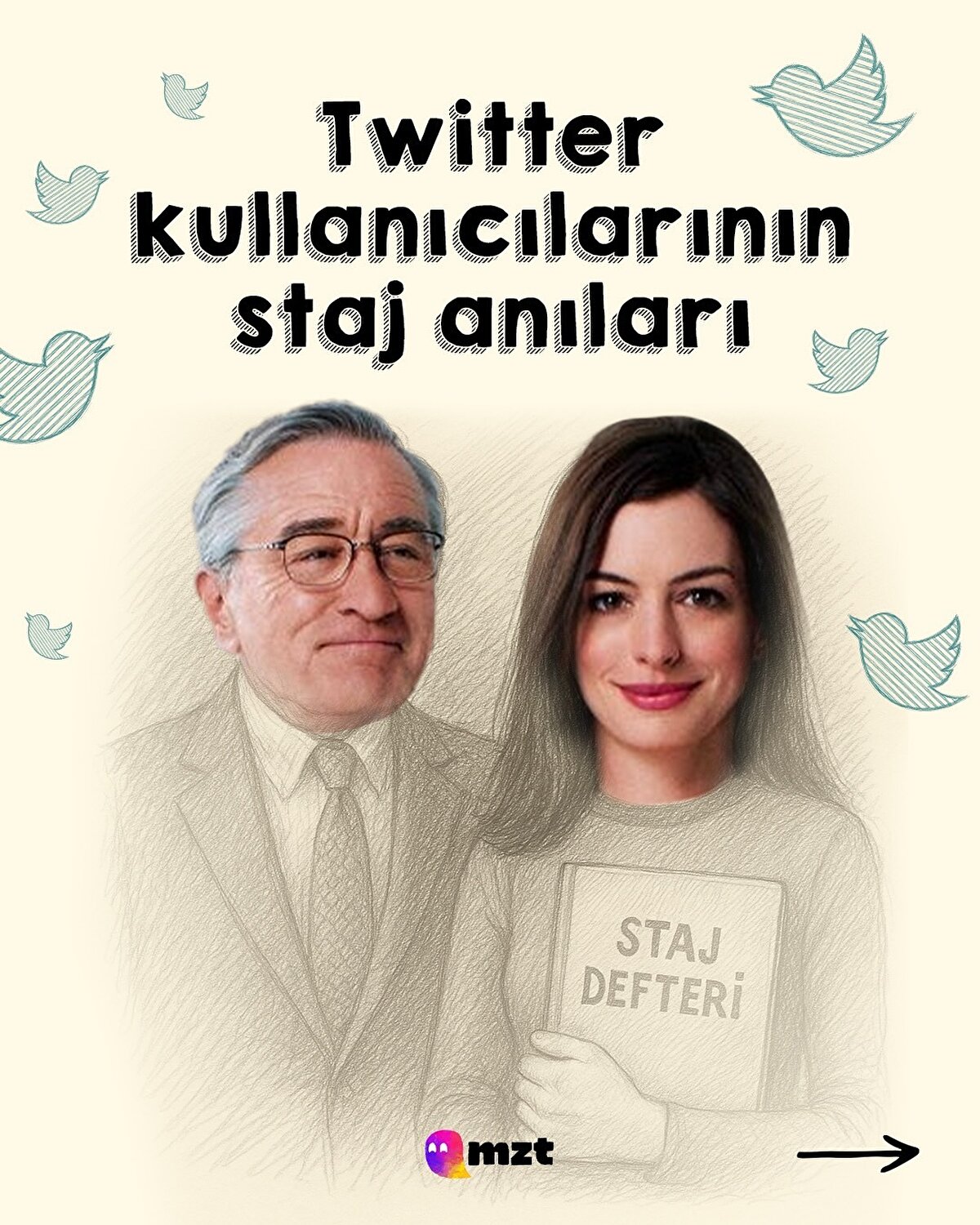 Twitter kullanıcılarının staj anıları