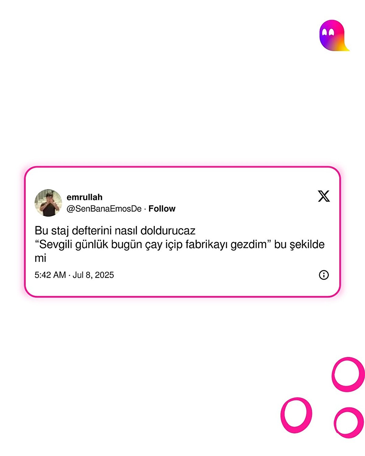 Twitter kullanıcılarının staj anıları-6