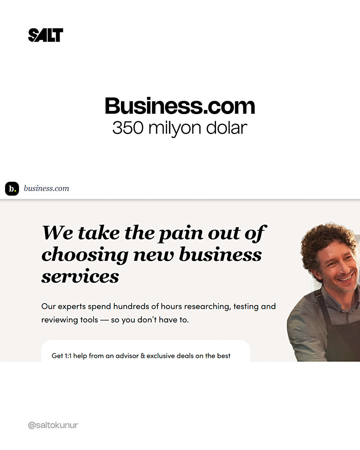 Business.com – 345 milyon dolar (2007): Bir arama motoru ve iş dizini olarak başlayan bu domain, zamanında en büyük dijital yatırımlardan biri olmuştu.